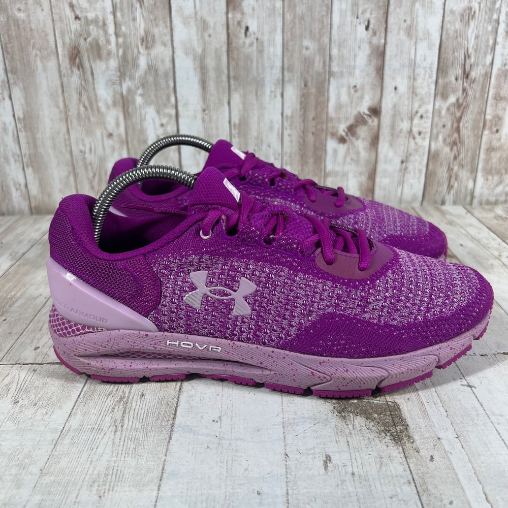 Under Armour HOVR Sonic 6 Purple Pink Running Shoes 3026141-501 Womens 10